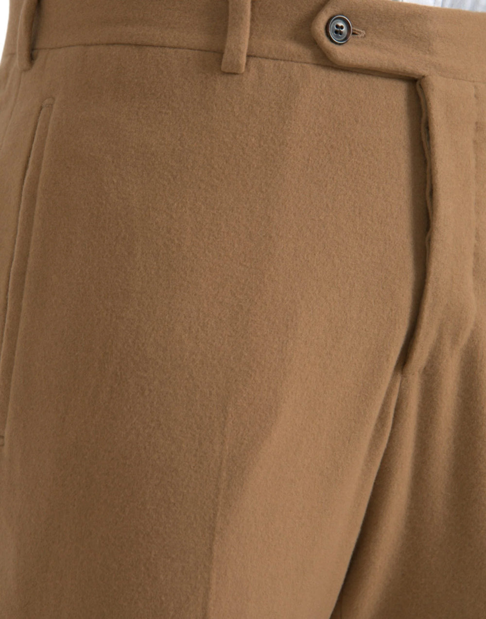 Prada Beige Cashmere Men Straight Fit Dress Pants - Trousers