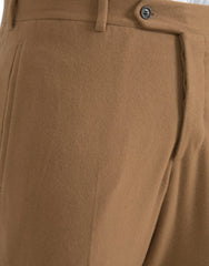 Prada Beige Cashmere Men Straight Fit Dress Pants - Trousers