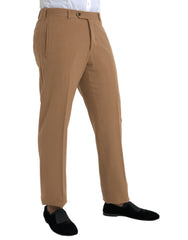 Prada Beige Cashmere Men Straight Fit Dress Pants - Trousers