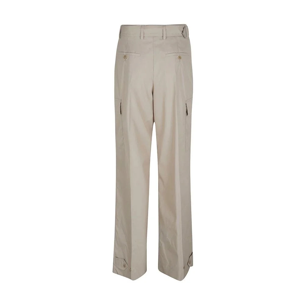 Prada Beige Cotton Cargo Pants - 40