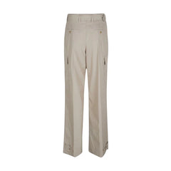 Prada Beige Cotton Cargo Pants - 40