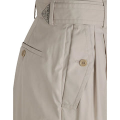 Prada Beige Cotton Cargo Pants - 40