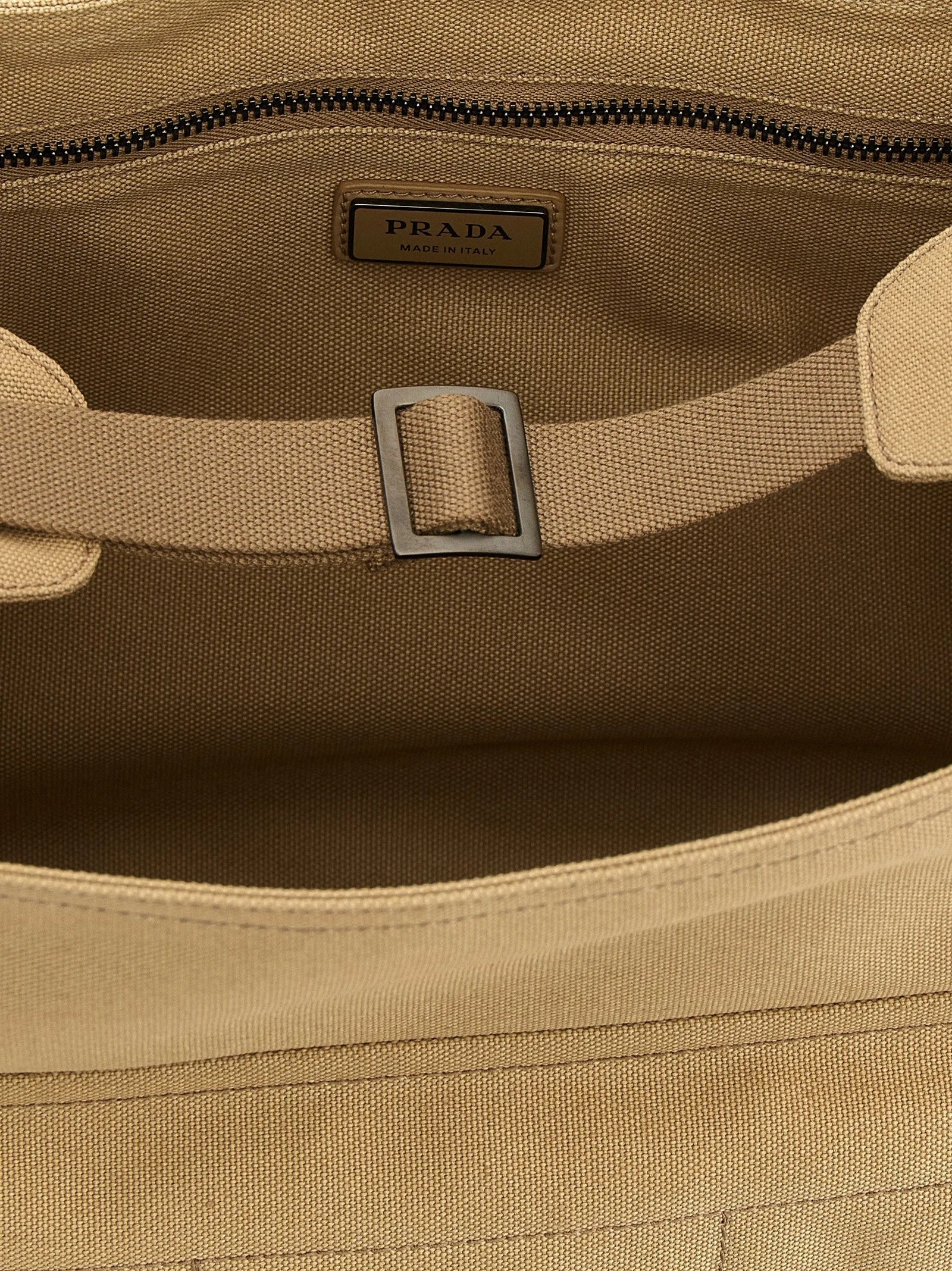 Prada Beige Cotton Crossbody Bag