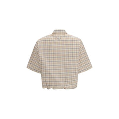 Prada Beige Fabric Pattern Shirt - IT42 | L
