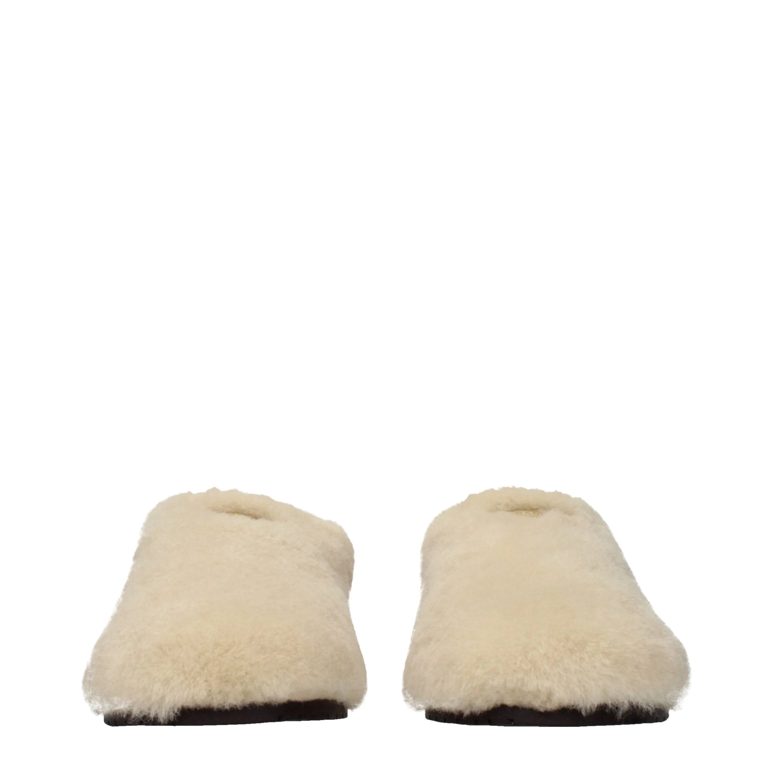 Prada Beige Fur Slippers - EU36/US6