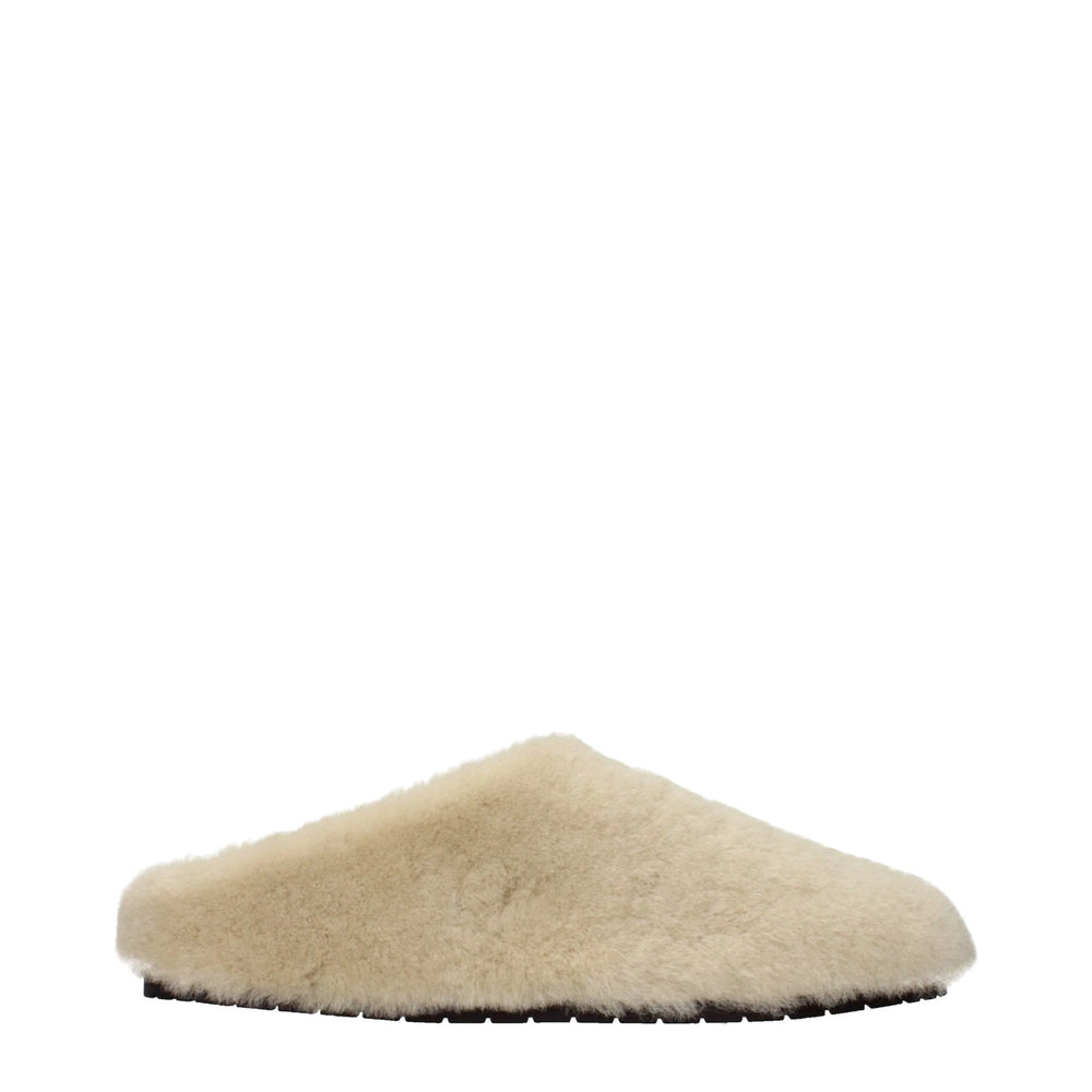 Prada Beige Fur Slippers - EU36/US6