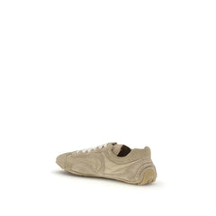 Prada Beige Lamb Ovis Aries Aries Athletic Sneakers - EU40/US10