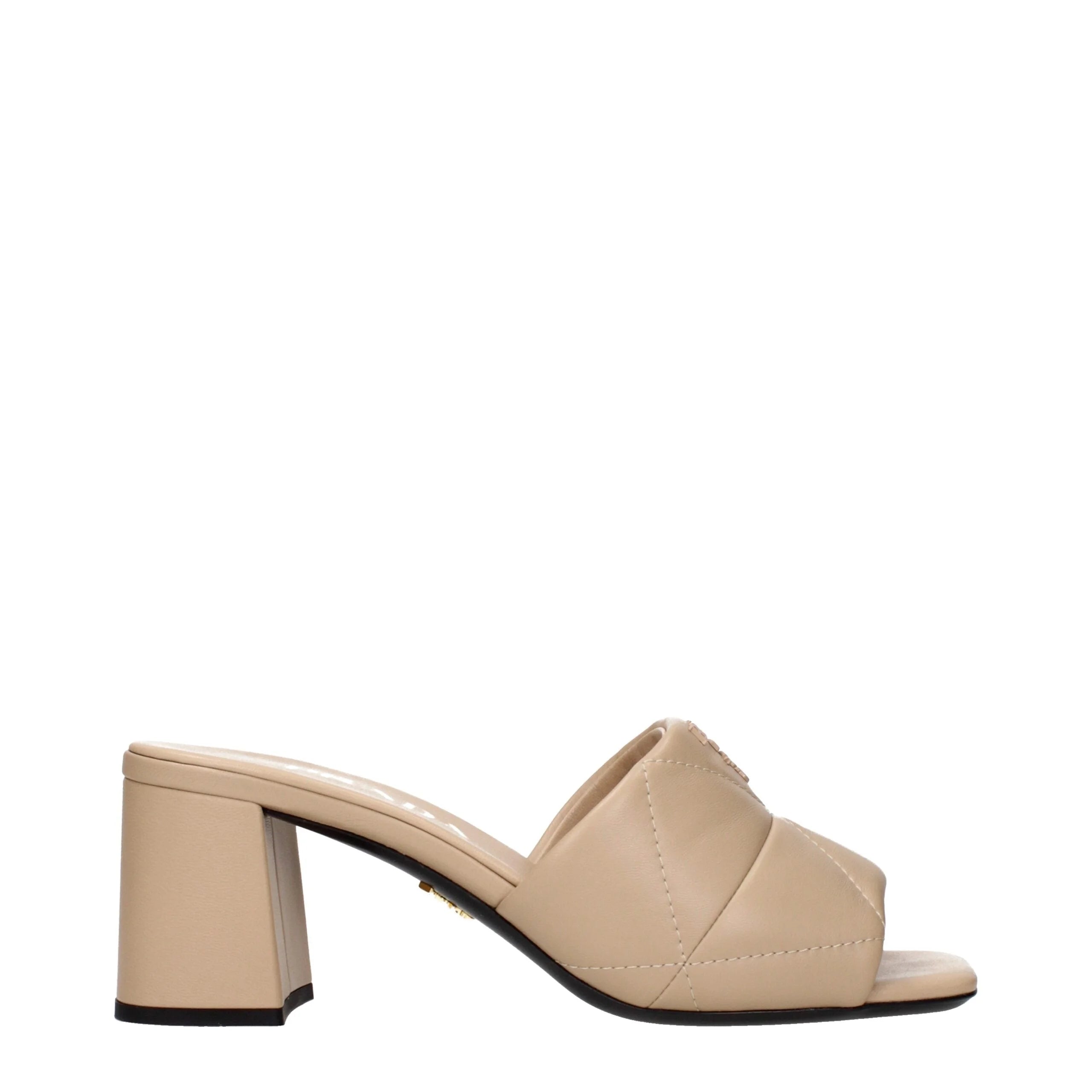 Prada Beige Leather Slippers Sandals - EU36/US6