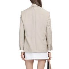 Prada Beige Mohair Blazer - 40