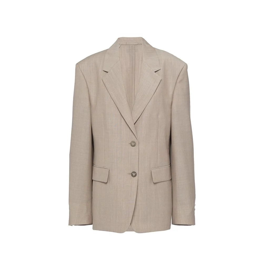 Prada Beige Mohair Blazer - 40