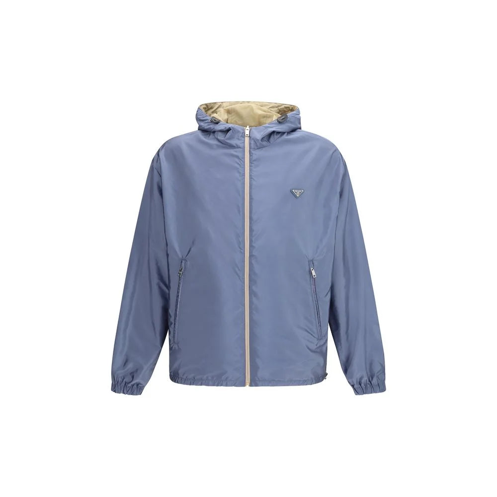 Prada Beige Recycled Polyamide Shell Jacket