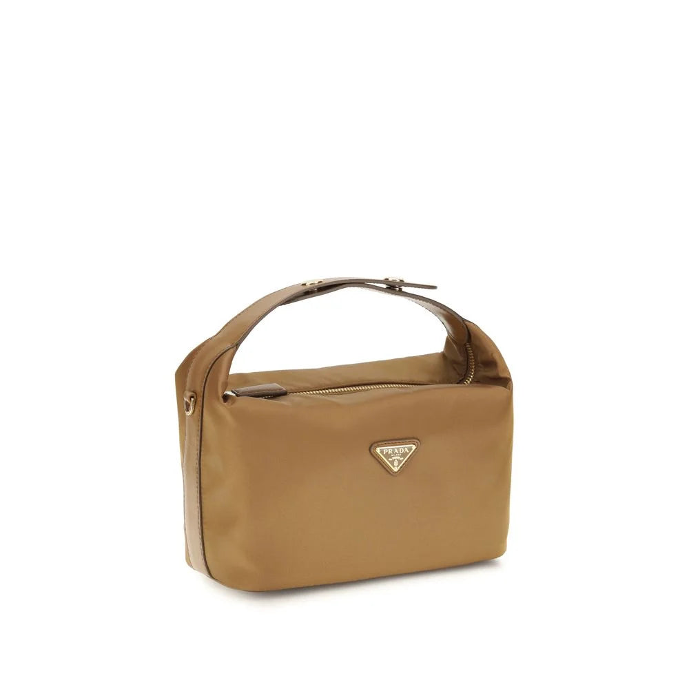 Prada Beige Recycled Polyamide Shoulder Bag