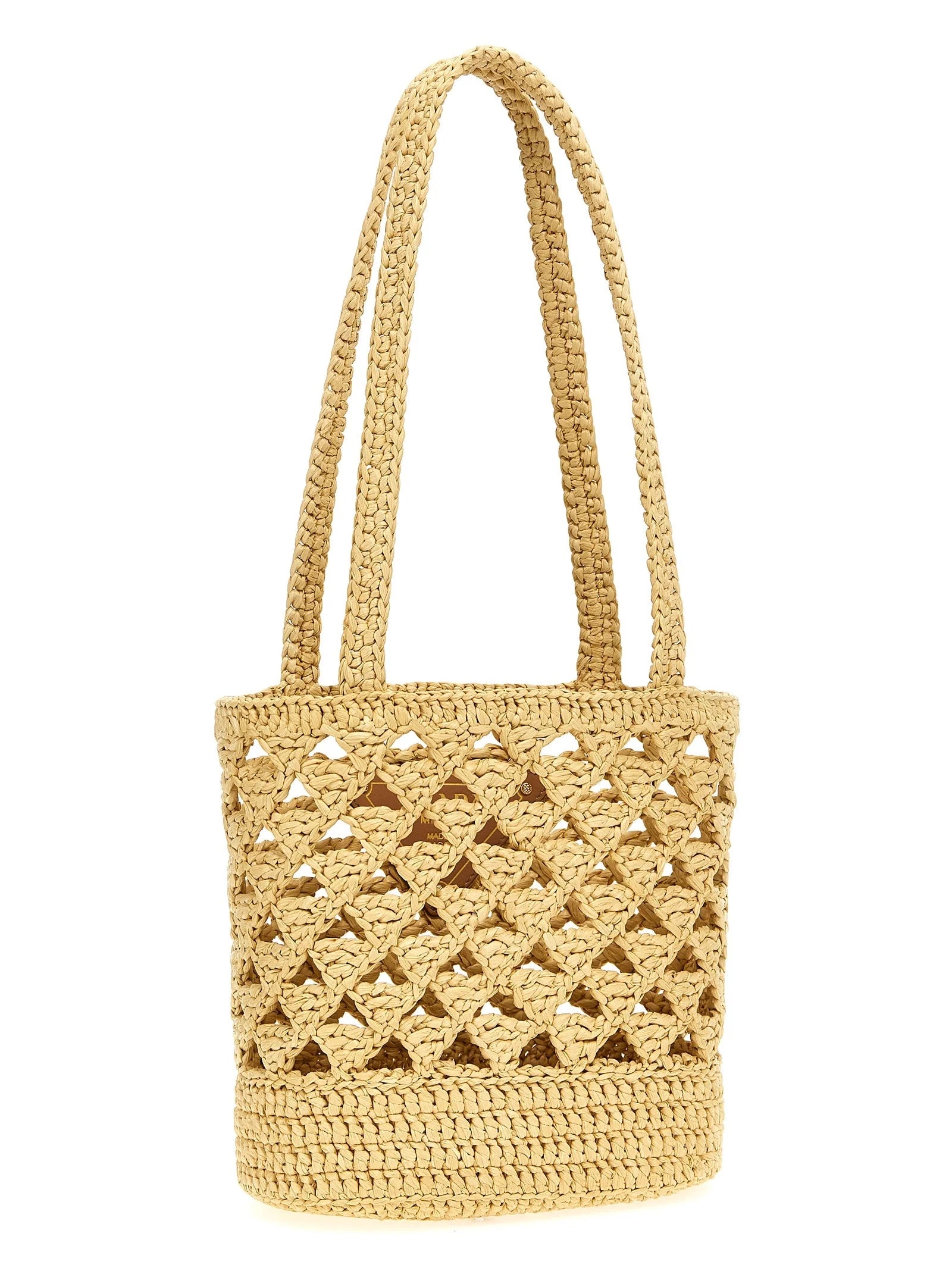 Prada Beige Viscose Handbag