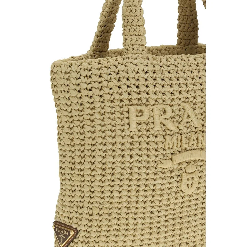 Prada Beige Viscose Handbag