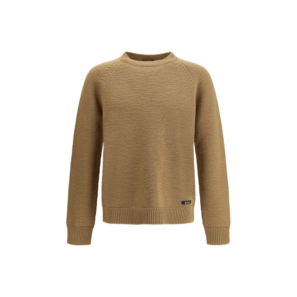 Beżowy sweter z wełny Prada