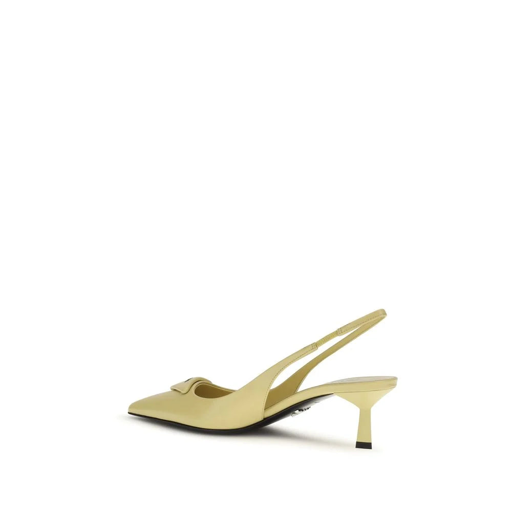 Prada Bicolor Calf Leather Bos Taurus High Heel Pumps - EU38/US8
