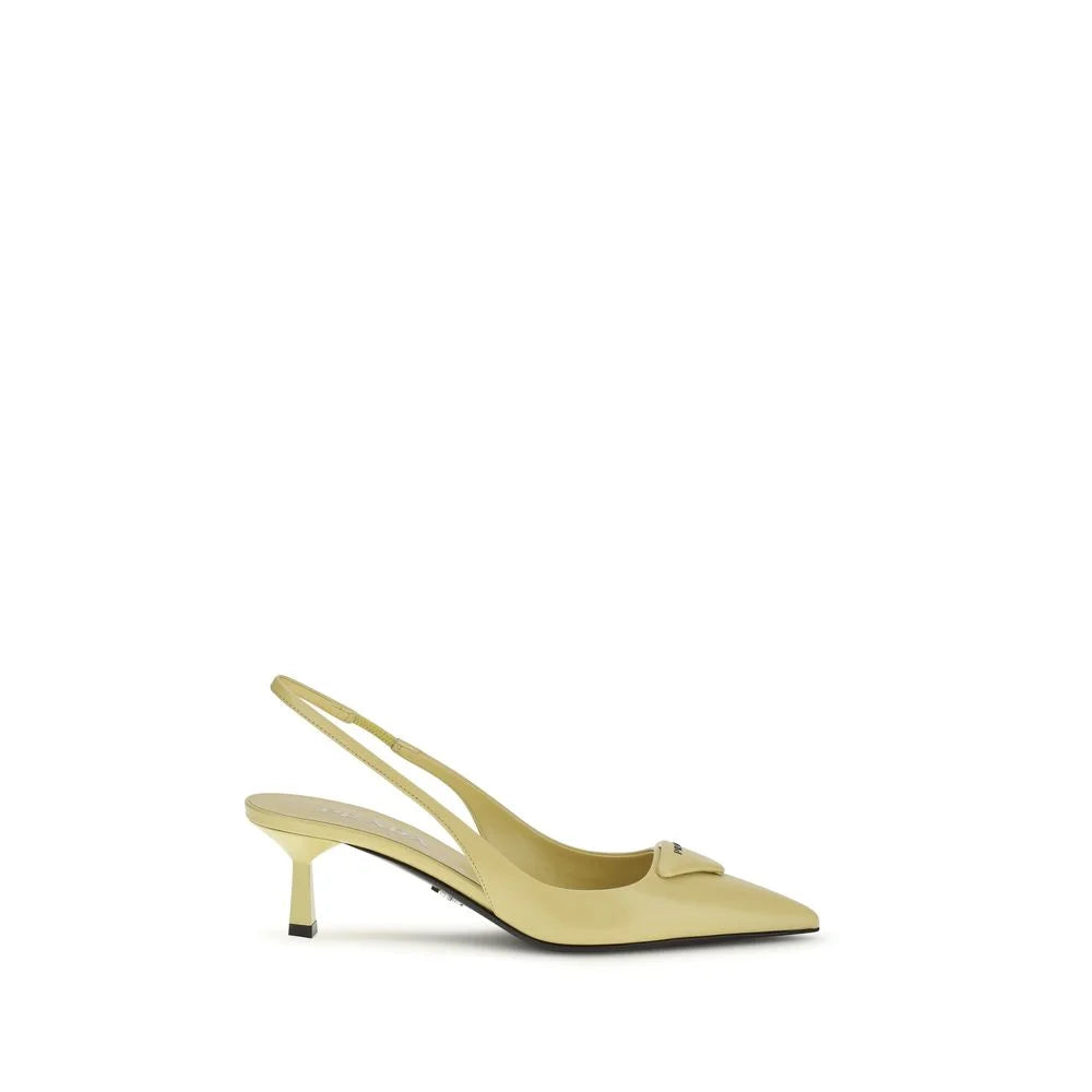 Prada Bicolor Calf Leather Bos Taurus High Heel Pumps - EU38/US8