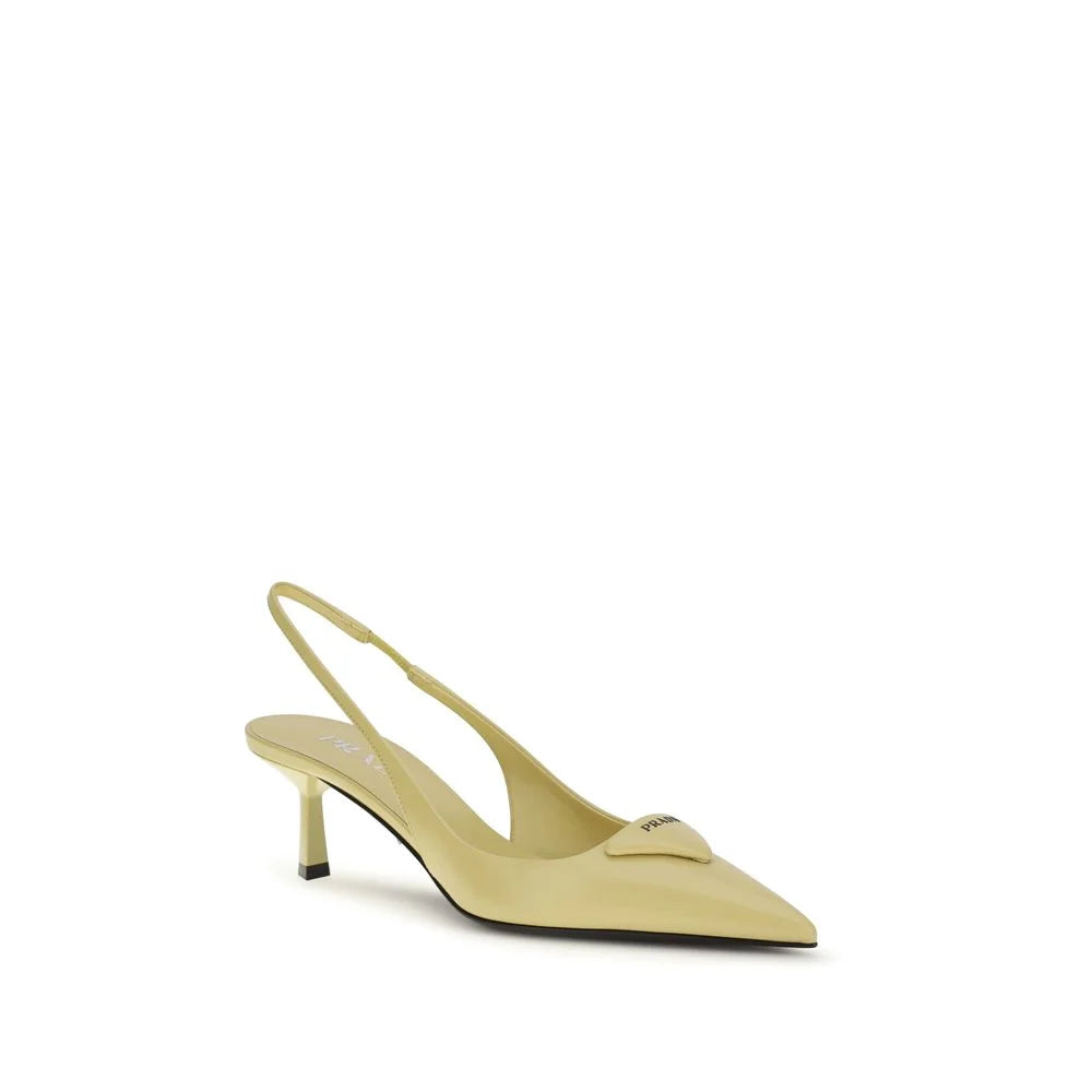 Prada Bicolor Calf Leather Bos Taurus High Heel Pumps - EU38/US8