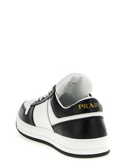 Prada Bicolor Calfskin Low Top Sneakers