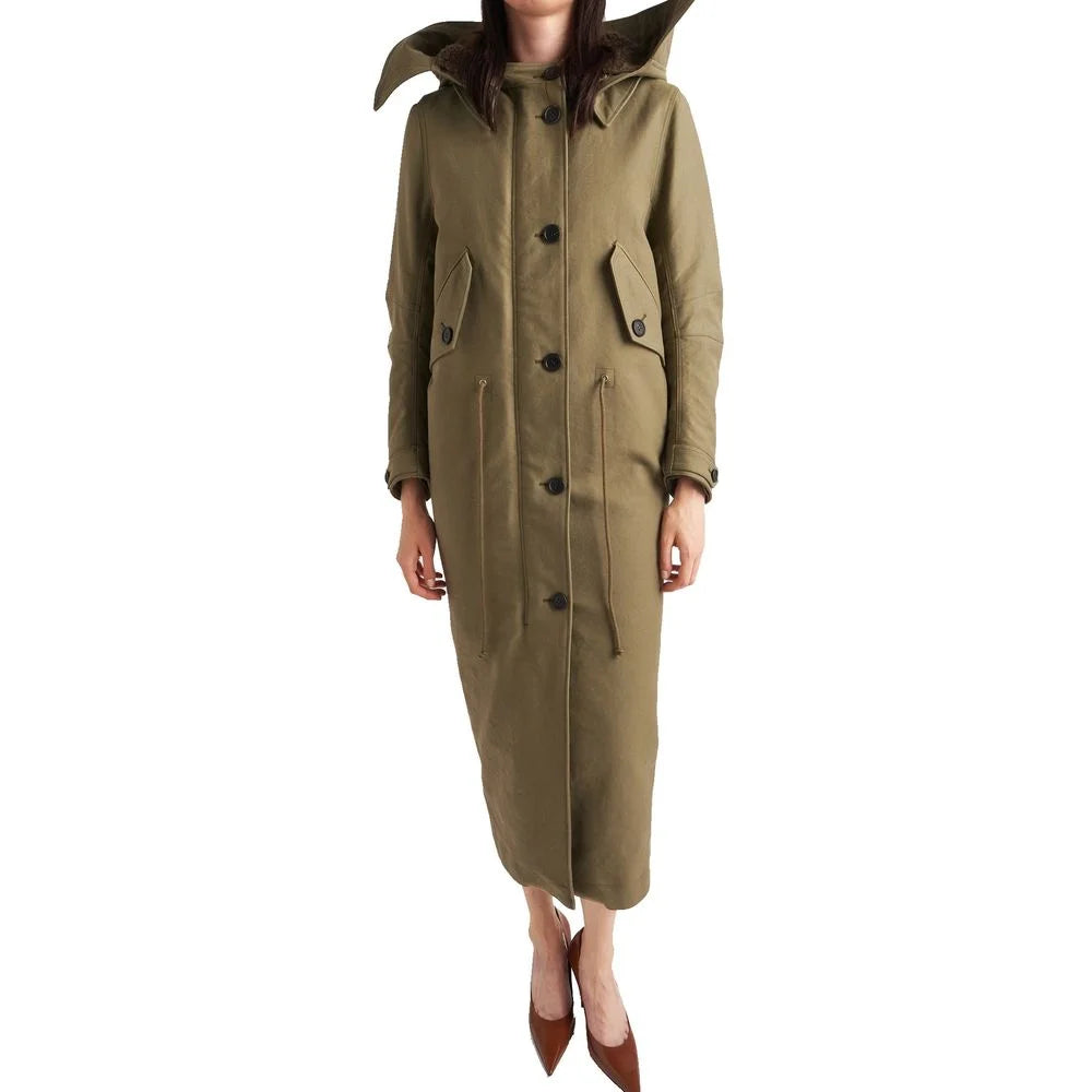 Palton bicolor din poliamidă Prada - 42