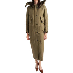 Palton bicolor din poliamidă Prada - 42