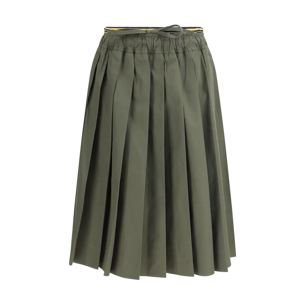 Prada Bicolor Polyester Midi Skirt - IT42 | L