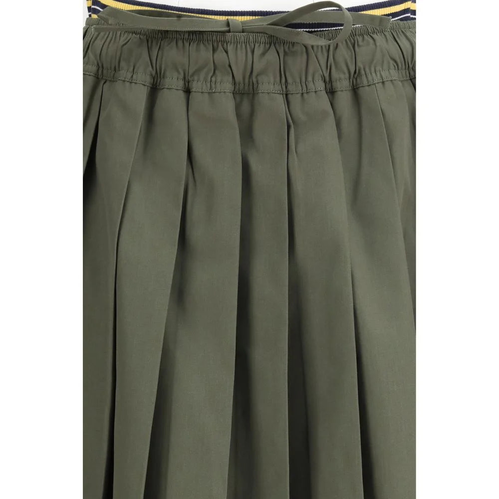 Prada Bicolor Polyester Midi Skirt - IT42 | L