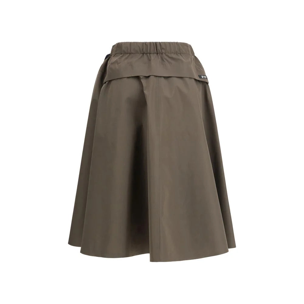 Prada Bicolor Recycled Polyester Midi Skirt - IT44 | L