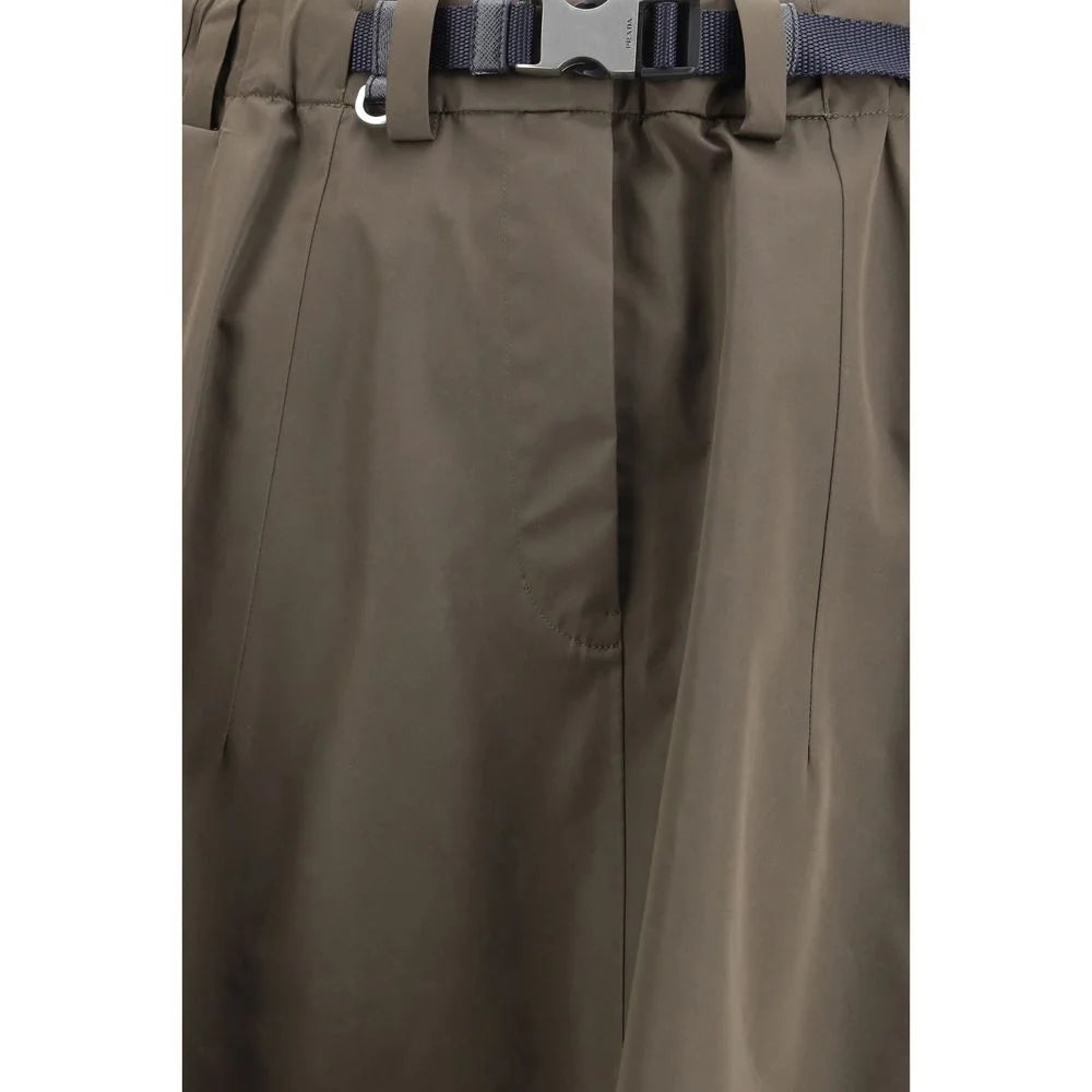 Prada Bicolor Recycled Polyester Midi Skirt - IT44 | L