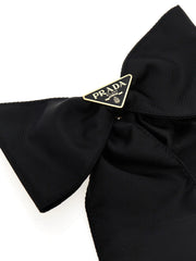 Prada Black Brass Hair Clip