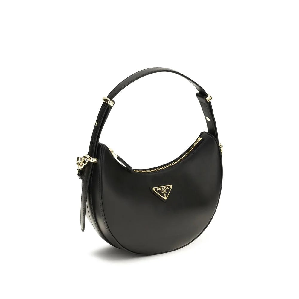 Prada Black Calf Leather Bos Taurus Backet Bag