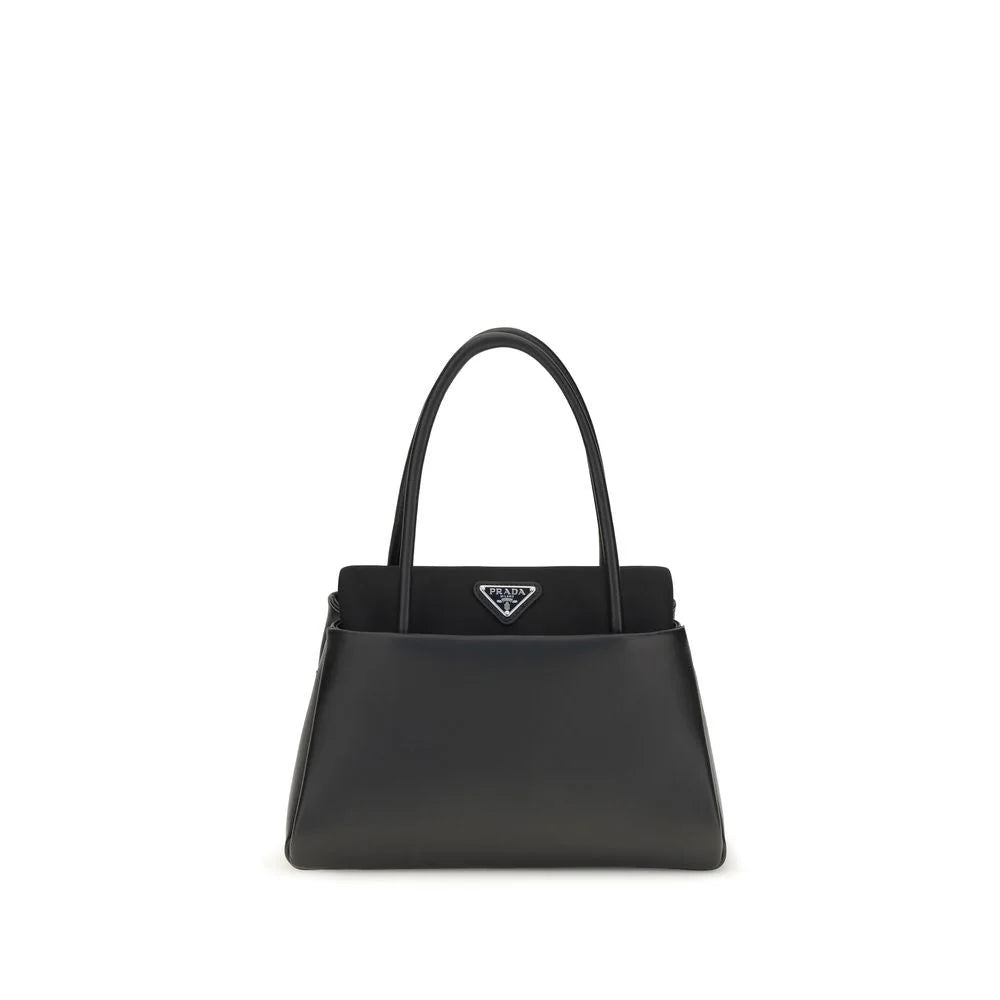 Prada Black Calf Leather Bos Taurus Handbag