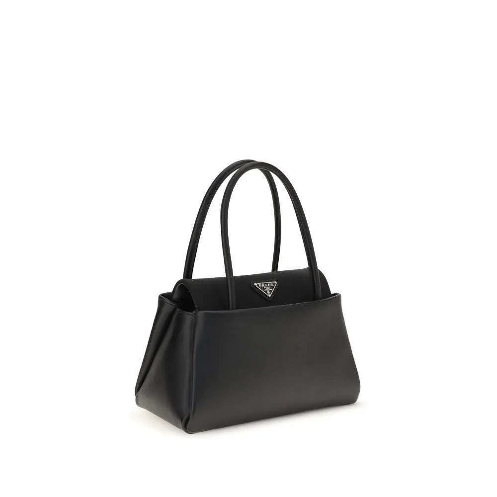Prada Black Calf Leather Bos Taurus Handbag