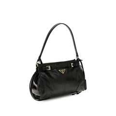 Prada Black Calf Leather Bos Taurus Handbag