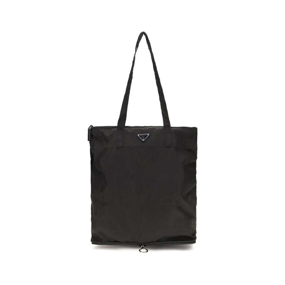 Prada Black Calf Leather Bos Taurus Keychain