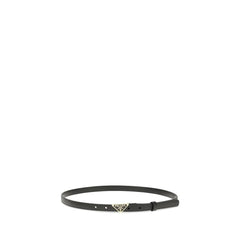 Prada Black Calf Leather Bos Taurus Regular Belt