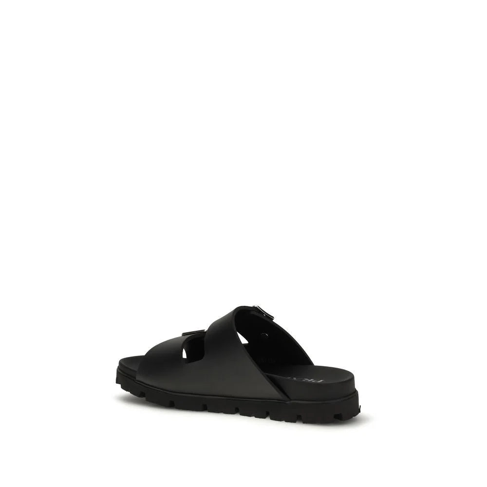 Prada Svarta Sandaler i Bos Taurus-kalvskinn - EU 38.5 | US 5.5