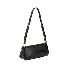 Prada Black Calf Leather Bos Taurus Shoulder Bag