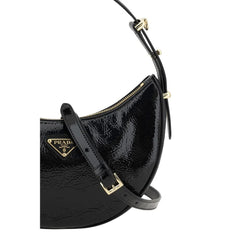Prada Black Calf Leather Bos Taurus Shoulder Bag