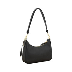 Prada Black Calf Leather Bos Taurus Shoulder Bag