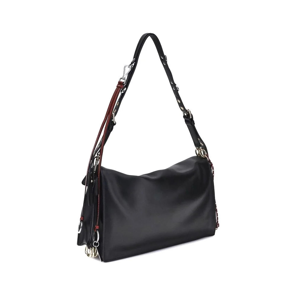 Prada Black Calf Leather Bos Taurus Shoulder Bag - Shoulder Bags