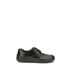 Prada Black Calf Leather Bos Taurus Sneakers