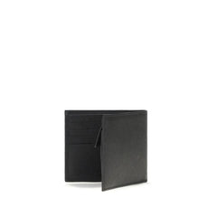 Prada Black Calf Leather Bos Taurus Wallet