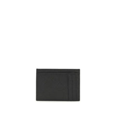 Prada Black Calf Leather Bos Taurus Wallet