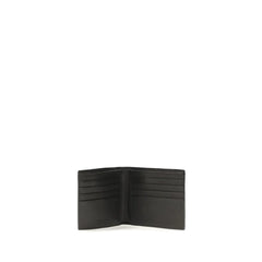 Prada Black Calf Leather Bos Taurus Wallet