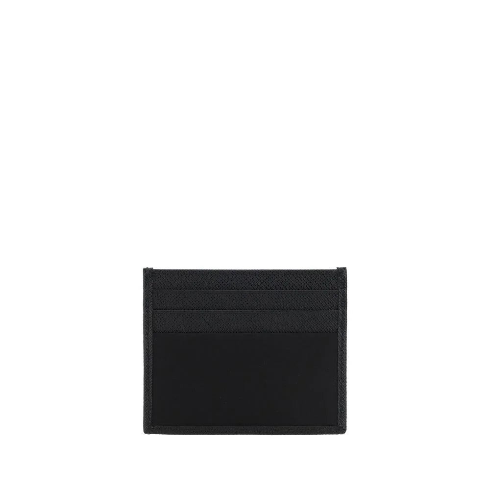 Prada Black Calf Leather Bos Taurus Wallet