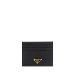 Prada Black Calf Leather Bos Taurus Wallet
