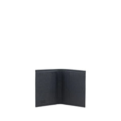 Prada Black Calf Leather Bos Taurus Wallet