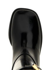 Prada Black Calfskin Over The Knee - EU38/US8