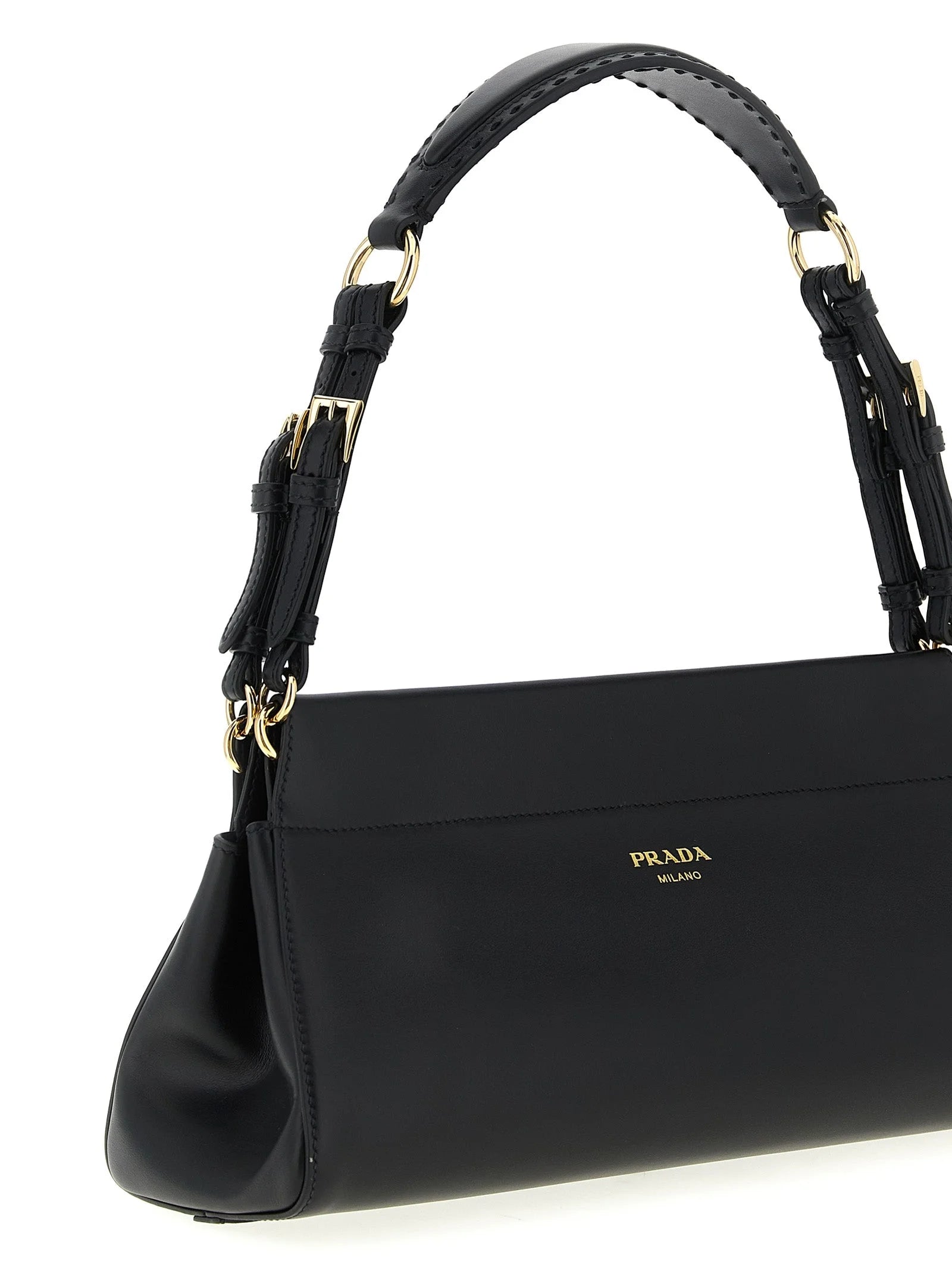Prada Black Calfskin Shoulder Bag